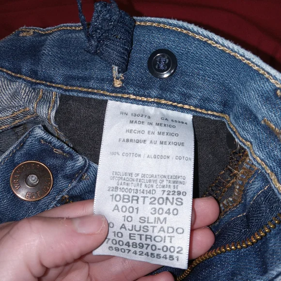 Wrangler Retro Relaxed Bootcut Jeans Boys Size 10 Slim Fit Distressed - Picture 10 of 10